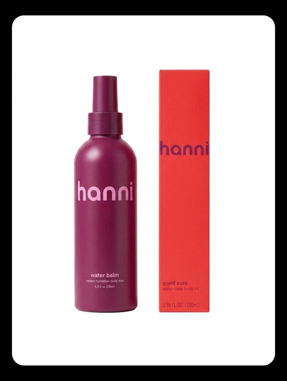 Hanni Water Balm Body Mist and Body Oil Bundle, NIB